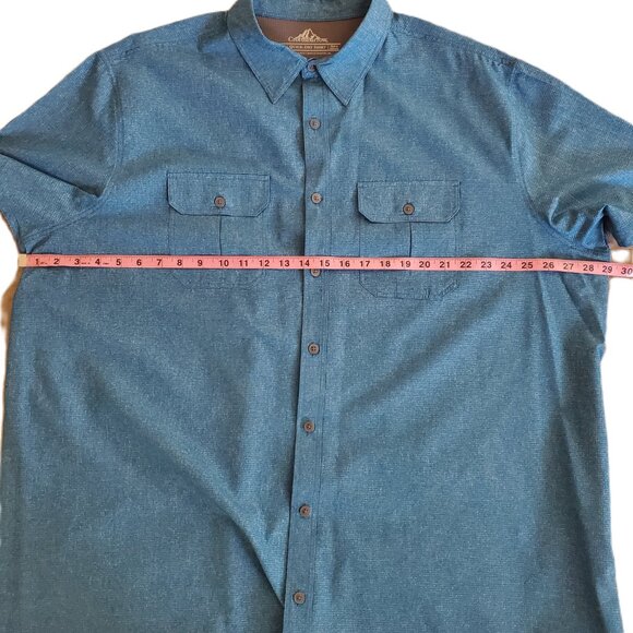 Croft & Barrow Men's Short Sleeve Button-Down Shirt, Size 2XL - Picture 10 of 10
